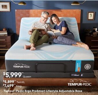 Sleep Country Tempur-pedic ergo prosmart lifestyle adjustable base offer