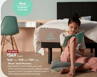 Sleep Country Bloom earth mattress offer