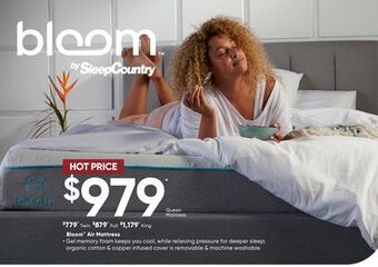Sleep Country Bloom air mattress offer
