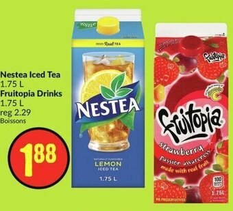 FreshCo Nestea Iced Tea 1.75 L Fruitopia Drinks 1.75 L offer