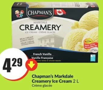 FreshCo Chapman's Markdale Creamery Ice Cream 2 L offer