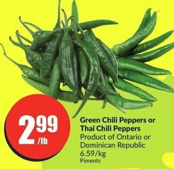 FreshCo Green Chili Peppers or Thai Chili offer