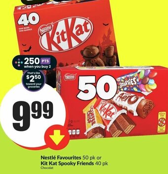 FreshCo Nestlé Favourites 50 pk or Kit Kat Spooky Friends 40 pk offer