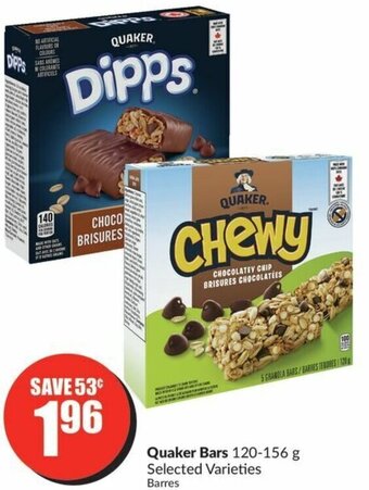 FreshCo Quaker Bars 120-156 g offer