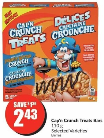 FreshCo Cap'n Crunch Treats Bars 110 g offer