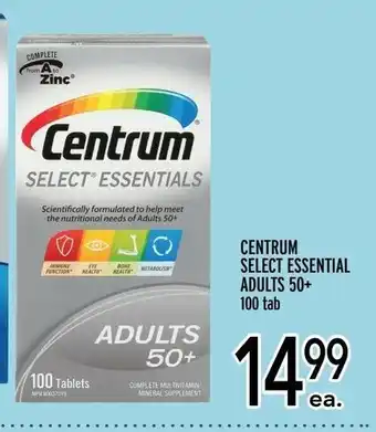 Metro Centrum Select Essential Adults 50+ offer