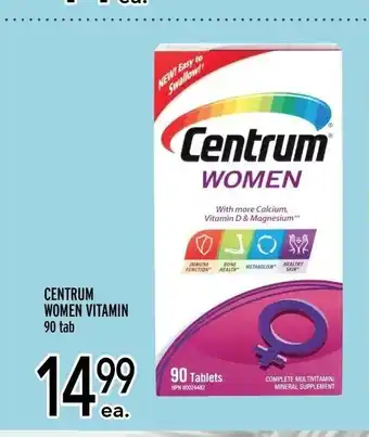 Metro Centrum Women Vitamin offer