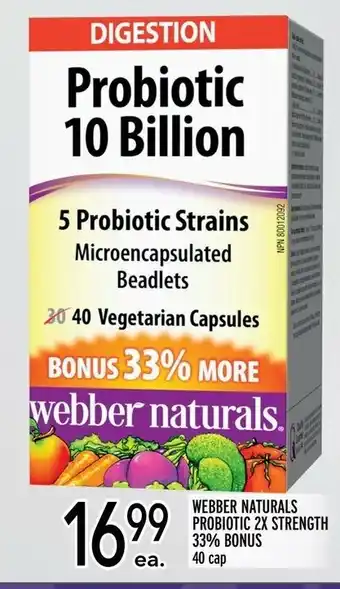 Metro Webber Naturarls Probiotic 2x Strength offer