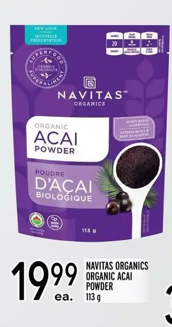 Metro Navitas Organics Organic Acai Powder offer