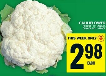 Food Basics CAULIFLOWER offer