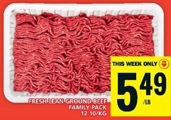 Food Basics FRESH LEAN GROUND BEEF FAMILY PACK offer