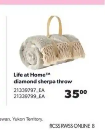Real Canadian Superstore Diamond Sherpa Throw offer