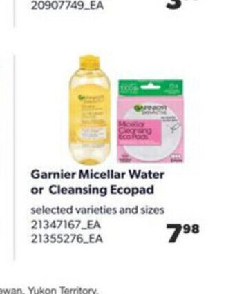 Real Canadian Superstore Garnier Micellar Water offer