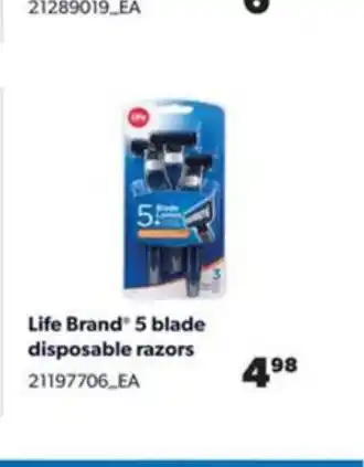 Real Canadian Superstore 5 Blade Disposable Razors offer