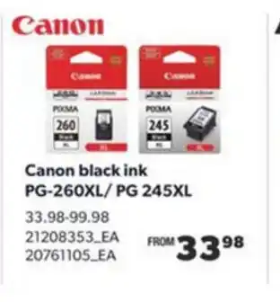 Real Canadian Superstore Canon black ink PG-260XL/ PG 245Xl offer