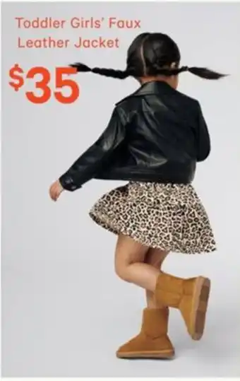 Real Canadian Superstore Toddler girls foux leather jacket offer
