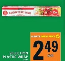Food Basics SELECTION PLASTIC WRAP offer