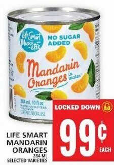 Food Basics LIFE SMART MANDARIN ORANGES 284ML offer