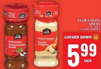 Food Basics CLUB HOUSE SPICES 20--220G offer