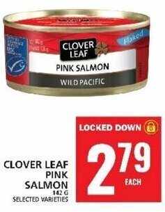 Food Basics CLOVER LEAF PINK SALMON 142G offer