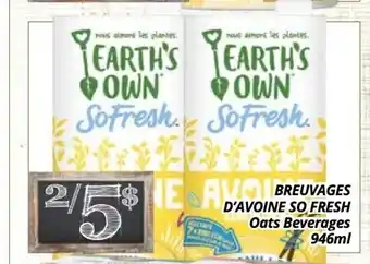 Supermarché PA Breuvages d'avoine so fresh oats beverages offer