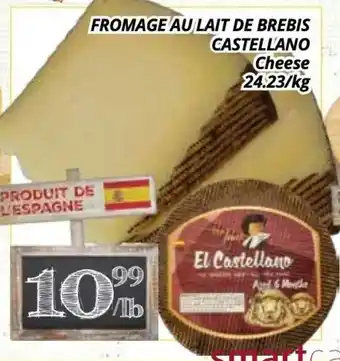 Supermarché PA Fromage au lait de brebis castellano cheese offer