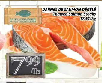 Supermarché PA Darnes de saumon dégélé offer