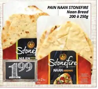 Supermarché PA Pain naan stonefire naan bread offer