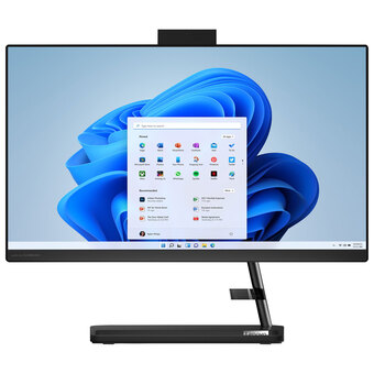 Best Buy Lenovo ideacentre 3i all-in-one desktop pc - black (intel pentium 8505/256gb ssd/8gb ram/win 11) offer