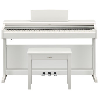Best Buy Yamaha arius standard 88-key weighted hammer action digital piano w/ stand, bench & 3 pedals (ydp165)- white offer