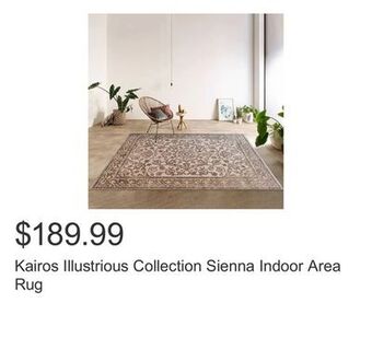 Costco Kairos illustrious collection sienna indoor area rug offer