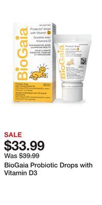 Well Biogaia probiotic drops with vitamin d3 offer