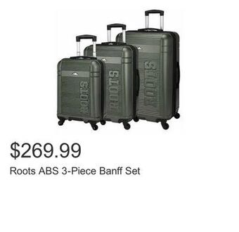 Costco Roots abs 3-piece banff set offer