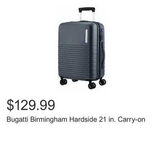 Costco Bugatti birmingham hardside 21 in. carry-on offer
