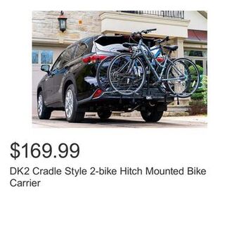 Costco Dk2 cradle style 2-bike hitch mounted bike carrier offer