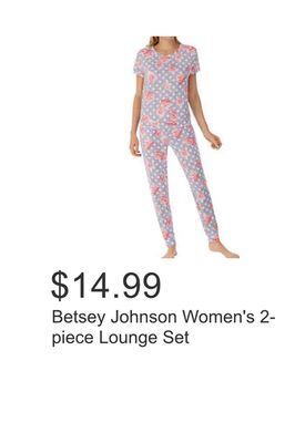 Costco Betsey johnson women's 2-piece lounge set offer