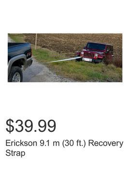 Costco Erickson 9.1 m (30 ft.) recovery strap offer