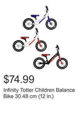 Costco Infinity totter children balance bike 30.48 cm (12 in.) offer