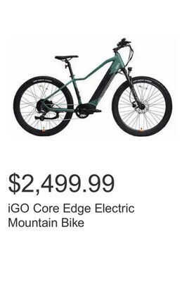 Costco Igo core edge electric mountain bike offer