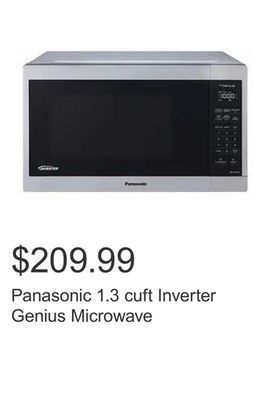 Costco Panasonic 1.3 cuft inverter genius microwave offer