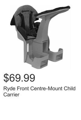 Costco Ryde front centre-mount child carrier offer
