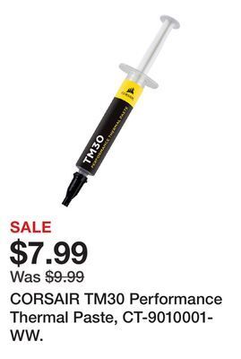 Newegg Corsair tm30 performance thermal paste, ct-9010001-ww offer