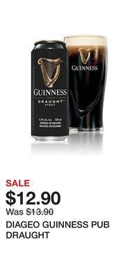 The Beer Store Diageo guinness pub draught offer