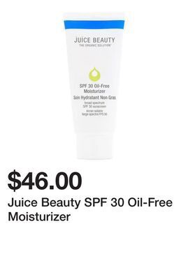 Sephora Juice beauty spf 30 oil-free moisturizer offer