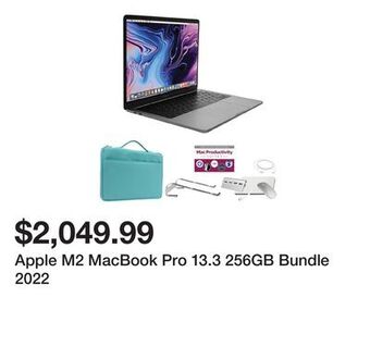 TSC Stores Apple m2 macbook pro 13.3 256gb bundle 2022 offer