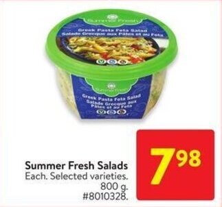 Walmart Summer Fresh Salads offer