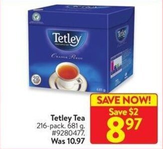 Walmart Tetley Tea offer