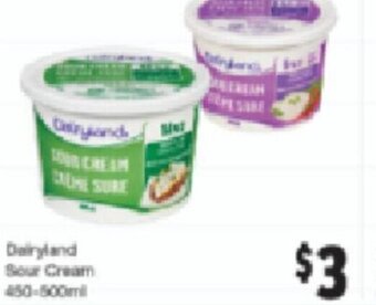 Quality Foods Dairyland Sour Cream 450-500ml offer