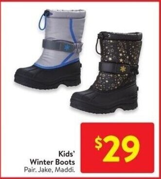 Walmart Kids' Winter Boots offer