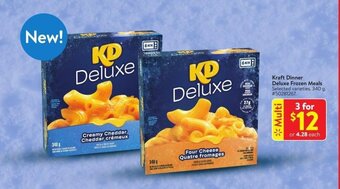 Walmart Kraft Dinner Deluxe Frozen Meals 340 g offer